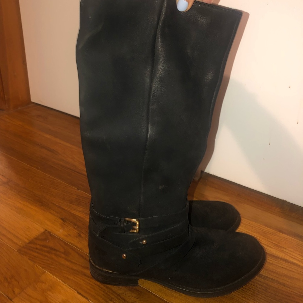 Steve Madden with gold accent knee knee high boots